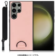 Galaxy S23 Ultra用 首掛けスマホケース ネックストラップ付き ダスティローズ WORK37GX-RS-GS23U