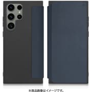 Galaxy S23 Ultra用 PUレザースマホケース ストラップホール&カードポケット付き ダークネイビー WORK38GX-NY-GS23U