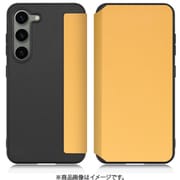 Galaxy S23用 PUレザースマホケース ストラップホール&カードポケット付き メープルオレンジ WORK38GX-OG-GS23