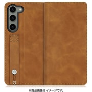 Galaxy S23用 ベルト付きスマホケース スタンド機能&カードポケット付き サンドブラウン WORK42GX-BN-GS23