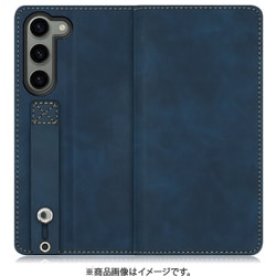 Galaxy S23用 ベルト付きスマホケース スタンド機能＆カードポケット付き クラシックブルー WORK42GX-BU-GS23