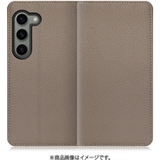 Galaxy S23用 本革スマホケース スタンド機能&カードポケット付き グレージュ WORK47GX-GB-GS23
