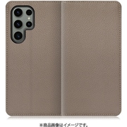 Galaxy S23 Ultra用 本革スマホケース スタンド機能&カードポケット付き グレージュ WORK47GX-GB-GS23U