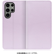 Galaxy S23 Ultra用 本革スマホケース スタンド機能&カードポケット付き ラベンダー WORK47GX-PL-GS23U