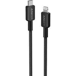 Anker 322 高耐久ナイロン USB-C ＆ Lightning ケーブル 0.9m ブラック A81B5N11