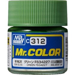 C-312 Mr.カラー FS34227 グリーン [模型用塗料]