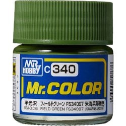 C-340 Mr.カラー FS34097 フィールドグリーン [模型用塗料]