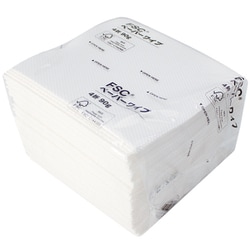 ペーパー ワイプ 厚手 4つ折り FSC認証 45枚入 31.5×33cm 日本製 65020070