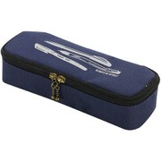 ペンケース BOOK LOVERS 大容量 シンプル ブルー A295BL