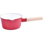 コージークック ホーローミルクパン 15cm レッド ANB4502