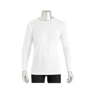 メンズ ベーシック長袖シャツ L 白 9303