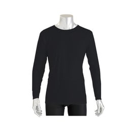 メンズ ベーシック長袖シャツ 3L 黒 9303