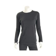 レディース ベーシック長袖シャツ 3L 黒 9010-L