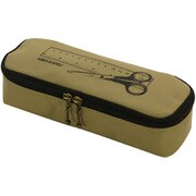 ペンケース BOOK LOVERS 大容量 シンプル ベージュ A295BE