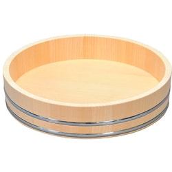 飯台（サワラ製） ステンレス箍 60cm 4升 057516