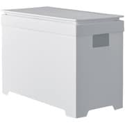 ゴミ箱 20L シンプルダストボックス ワイドオープン ホワイト