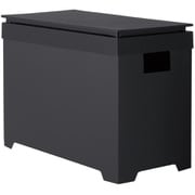 ゴミ箱 20L シンプルダストボックス ワイドオープン ブラック