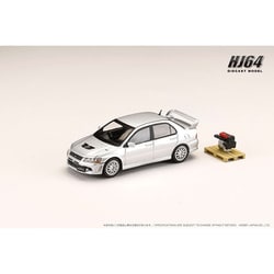 HJ641054S 1/64 三菱ランサー GSR EVOLUTION 7 エンジンディスプレイモデル付き サテライトシルバー [ダイキャストミニカー]