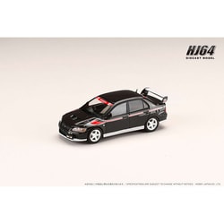 HJ642054BBK 1/64 三菱ランサー GSR EVOLUTION 7 RALLY STYLE VERSION アメジストブラックパール [ダイキャストミニカー]