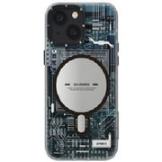 MG-002-14 Green [iPhone 14 ケース Young kit magnet electric cover GR]