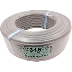 VVF3X1.6M100 [600Vビニル絶縁ビニルシースケーブル平形 VVF 3×1.6mm 100m]