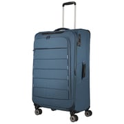 スーツケース Skaii 拡張タイプ 旅行日数目安:1週間以上 91L/拡張時98L TSAロック搭載 大型 ソフトタイプ 双輪キャスター パノラマブルー 592249-25