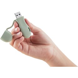 エレコム USBメモリ 32GB USB3.2 (Gen1) 対応 一体型キャップ式 子ども用 グリーン MF-JRU3032GGR