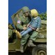 DD35214 1/35 WWII アメリカ陸軍 空挺部隊員と少女 1944-45 2体セット [組立式プラスチックモデル]