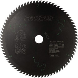 0037-7182 [HiKOKI 卓上丸のこ用チップソー 集成材・一般木材用 ブラックシリーズ黒鯱 190mmX1.9 75枚刃]