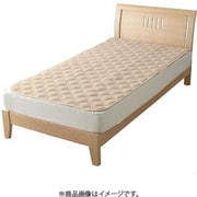 SP10205F-93 [裏面滑り止め付き 敷パッド パッと置くだけ ズレにくい OKIPPA（オキッパ） 通年使える タオル地 シングルサイズ（約100×205cm） ベージュ]