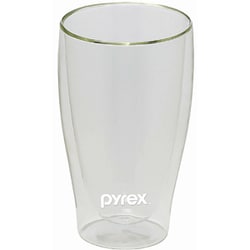 CP-8544 [PYREX パイレックス グラス タンブラー 410ml ダブルウォール 耐熱ガラス 真空 断熱 保冷]