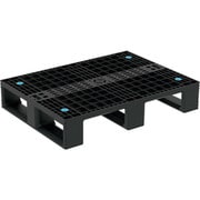 80495900BKRCP [サンコー リサイクルプラスチックパレット 804959 D4ー608 ブラック]