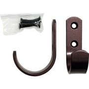 BK-341 [WAKI バラカラーフックJ1 BK-341 チャ 2個入り]
