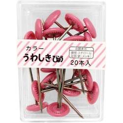 WAKI カラー上敷鋲 BS-403 ローズ 20本入り BS-403