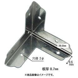 WAKI ステン三方面隅金 BY-015 アイショウ 31mm BY-015