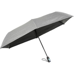 折りたたみ傘 晴雨兼用 ハレとケ 60cm 自動開閉式 6本骨 デニム調生地 グレー LJ-260390