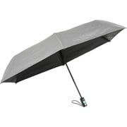 折りたたみ傘 晴雨兼用 ハレとケ 60cm 自動開閉式 6本骨 デニム調生地 グレー LJ-260390