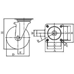 ヨドバシ.com - ユーエイキャスター YUEI CASTER PMS-200AUU [ユーエイ