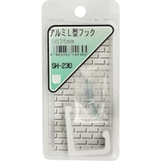 SH-230 [WAKI アルミL型フック SH-230 35mm シロ 1個入り]