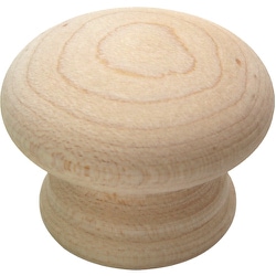 WAKI 木製つまみ 木地 TW-302 40mm TW-302