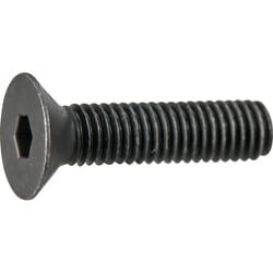 TRUSCO 六角穴付皿ボルト 黒染め 全ねじ M3×8 10本入 少量パック Y808-0308