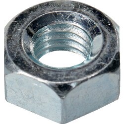 TRUSCO 六角ナット1種 ユニクロ ねじ寸法5/16×18山 10本入 少量パック Y809-5116
