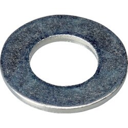 TRUSCO 平ワッシャー JIS 三価白 M6 6.5×13×1.0 20本入 少量パック Y818-0006