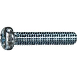 TRUSCO ナベ頭小ねじ ユニクロ 全ネジ M4×40 10本入 少量パック Y822-0440