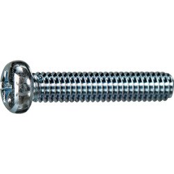 TRUSCO ナベ頭小ねじ ユニクロ 全ネジ M5×40 10本入 少量パック Y822-0540