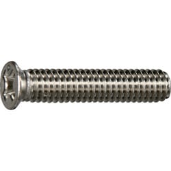 TRUSCO 皿頭サッシュ小ねじ ステンレス 全ネジ M4×15 20本入 少量パック Y830-0415