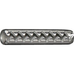 TRUSCO 波形スプリングロールピン ステンレス 5×30 10本入 少量パック Y843-0530