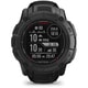 Instinct 2X Dual Power Tactical Edition（インスティンクト ツー エックス デュアル パワー　タクティカル エディション） Black（ブラック） 50mm シリコンバンド Suica対応 GPSスマートウォッチ 010-02805-72