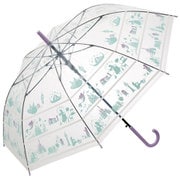 子供用ビニール傘 60cm ジャンプ式 8本骨 プリンセス_2 UBV4