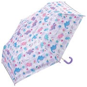 子供用折りたたみ傘 晴雨兼用 50cm 手開き式 6本骨 UV加工 ハッピー&スマイルレインボー UBOTSR1